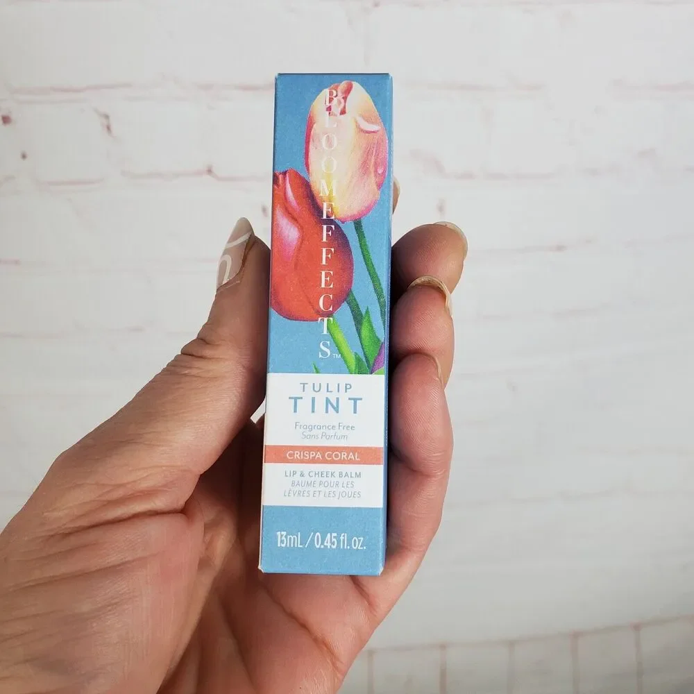 BloomEffects Tulip Tint Lip & Cheek Balm 0.45oz Crispa Coral
